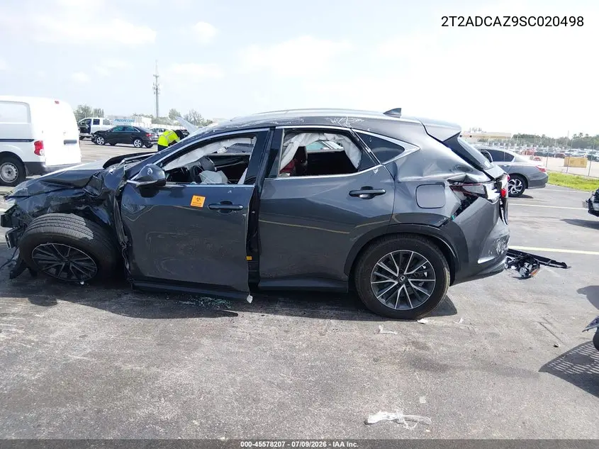 2025 Lexus Nx 250 VIN: 2T2ADCAZ9SC020498 Lot: 45578207