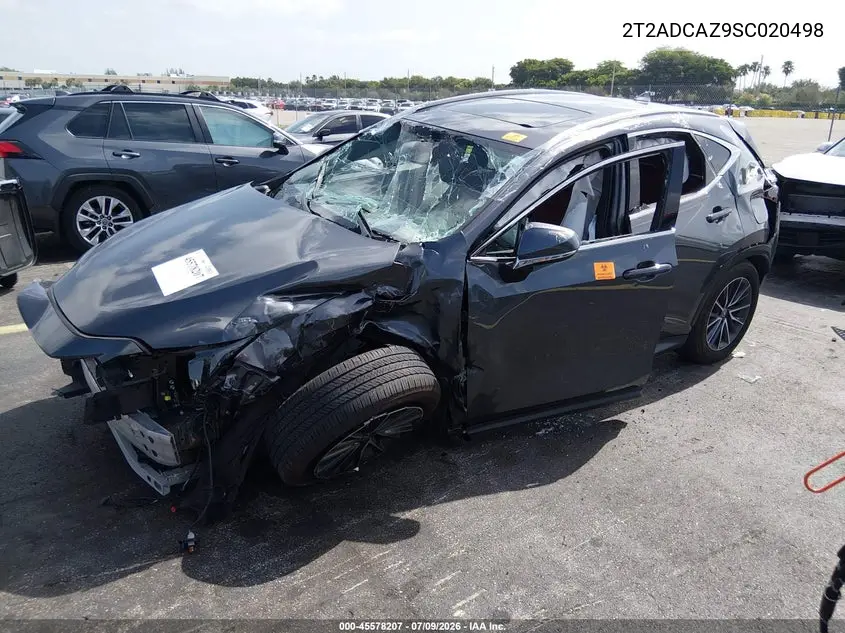2025 Lexus Nx 250 VIN: 2T2ADCAZ9SC020498 Lot: 45578207
