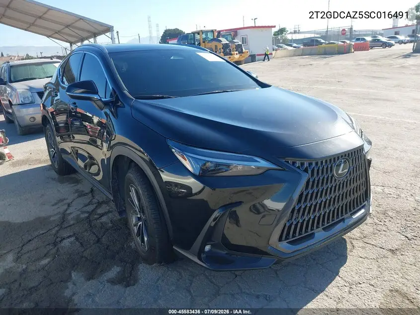 2025 Lexus Nx 250 Premium VIN: 2T2GDCAZ5SC016491 Lot: 45583436