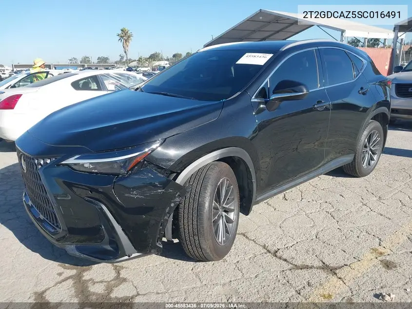 2025 Lexus Nx 250 Premium VIN: 2T2GDCAZ5SC016491 Lot: 45583436