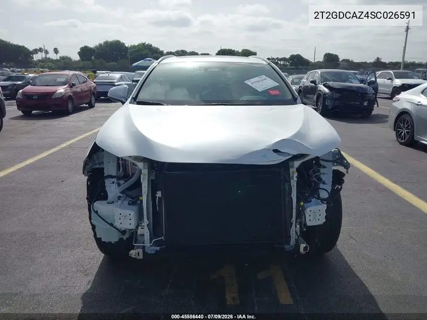 2025 Lexus Nx 250 Premium VIN: 2T2GDCAZ4SC026591 Lot: 45586440