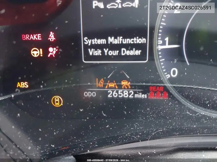 2025 Lexus Nx 250 Premium VIN: 2T2GDCAZ4SC026591 Lot: 45586440