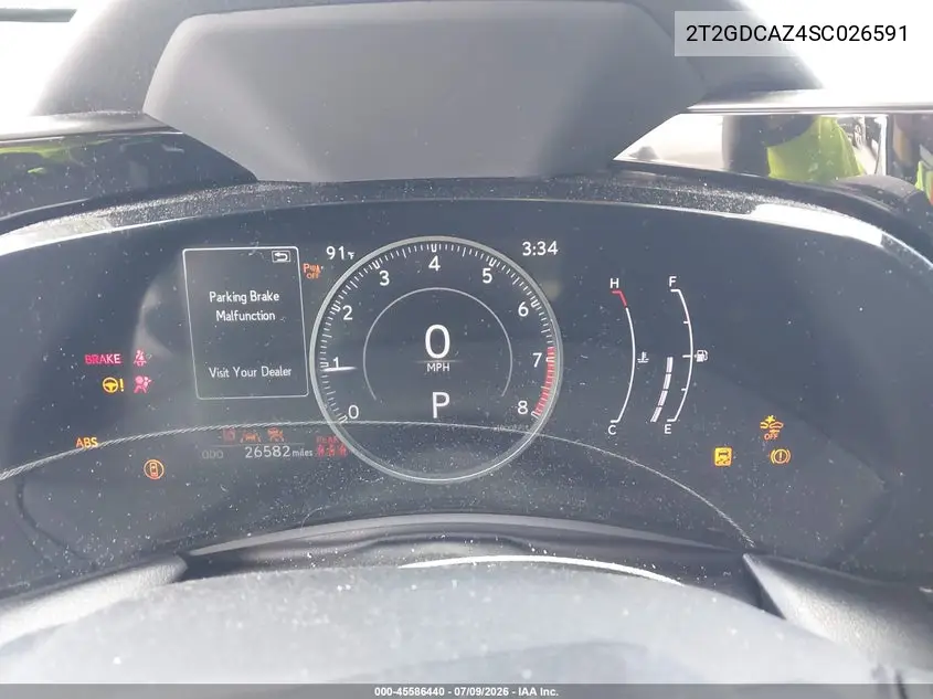 2025 Lexus Nx 250 Premium VIN: 2T2GDCAZ4SC026591 Lot: 45586440