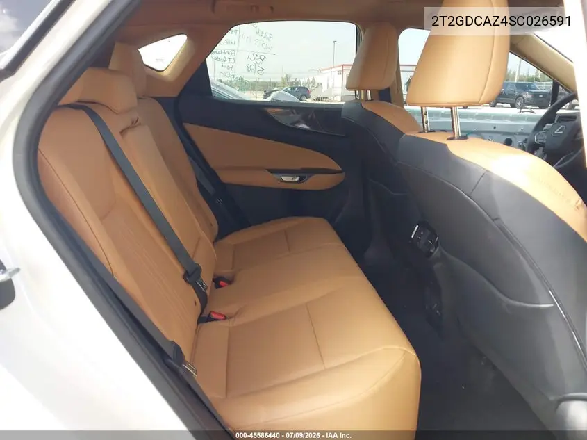 2025 Lexus Nx 250 Premium VIN: 2T2GDCAZ4SC026591 Lot: 45586440