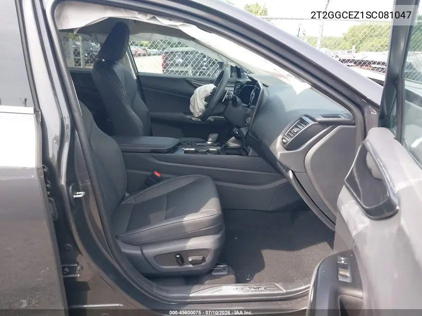 2025 Lexus Nx 350 Premium VIN: 2T2GGCEZ1SC081047 Lot: 45600075