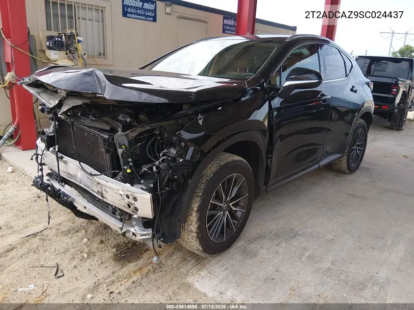 2025 Lexus Nx 250 VIN: 2T2ADCAZ9SC024437 Lot: 45614898