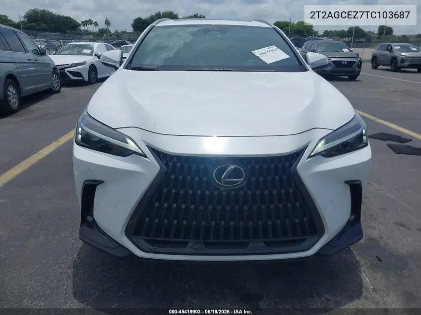 2026 Lexus Nx 350 VIN: 2T2AGCEZ7TC103687 Lot: 45419903