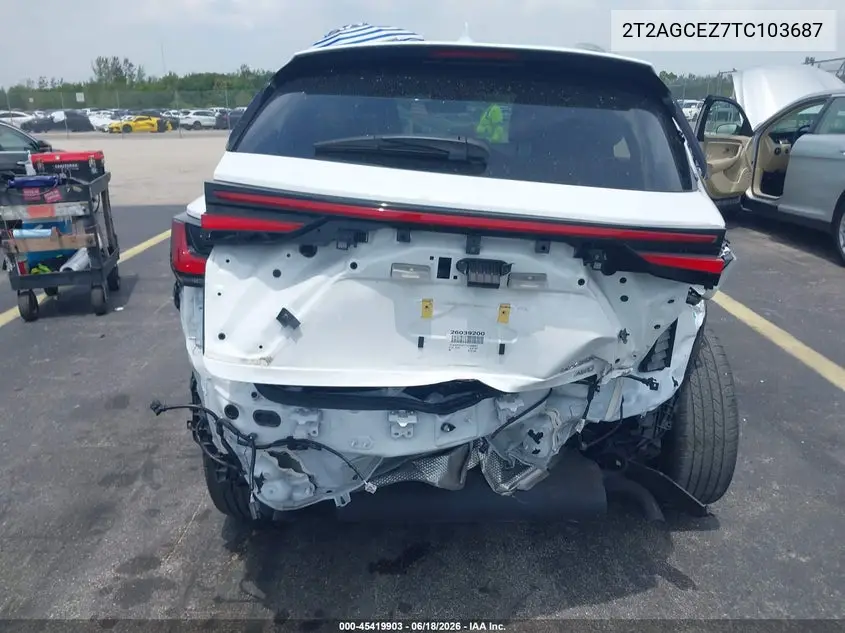 2026 Lexus Nx 350 VIN: 2T2AGCEZ7TC103687 Lot: 45419903