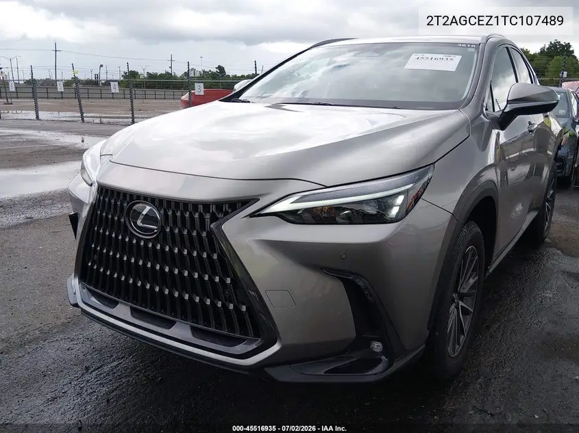 2026 Lexus Nx 350 VIN: 2T2AGCEZ1TC107489 Lot: 45516935