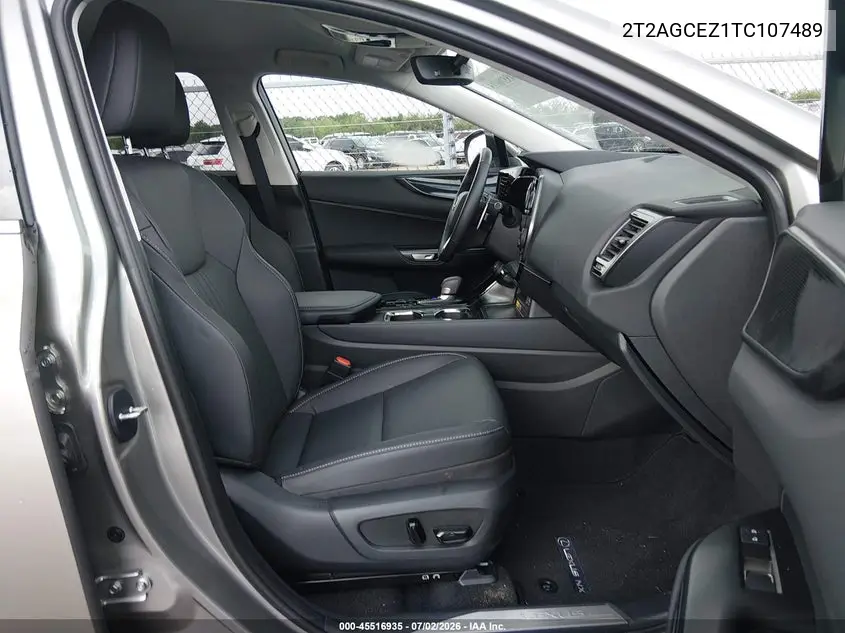 2026 Lexus Nx 350 VIN: 2T2AGCEZ1TC107489 Lot: 45516935