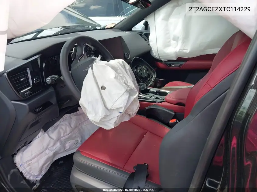 2026 Lexus Nx 350 VIN: 2T2AGCEZXTC114229 Lot: 45582222