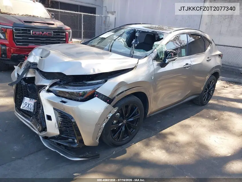2026 Lexus Nx 450H+ F Sport Handling VIN: JTJKKCFZ0T2077340 Lot: 45651858