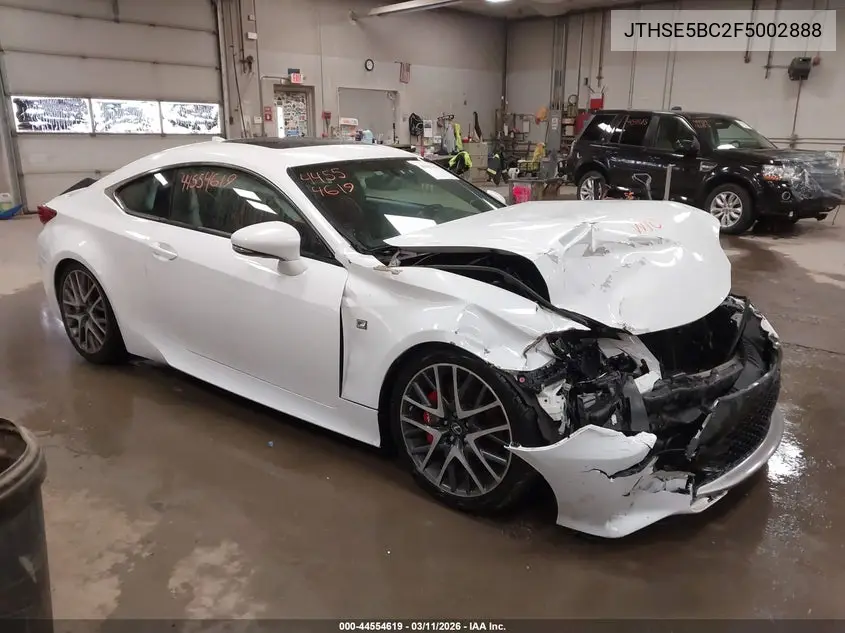 2015 Lexus Rc 350 VIN: JTHSE5BC2F5002888 Lot: 44554619