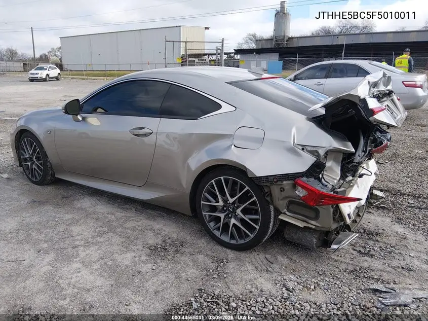 2015 Lexus Rc 350 VIN: JTHHE5BC5F5010011 Lot: 44565031