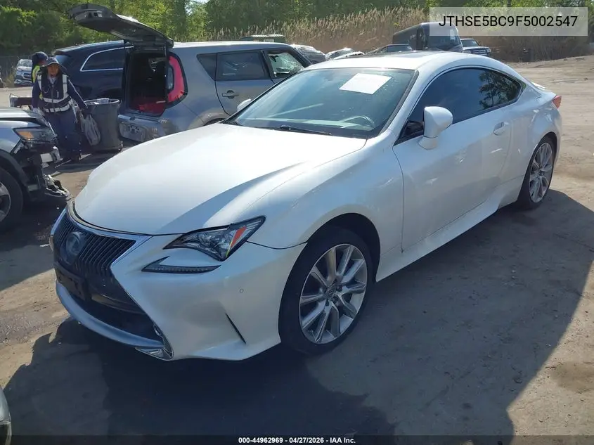 2015 Lexus Rc 350 VIN: JTHSE5BC9F5002547 Lot: 44962969