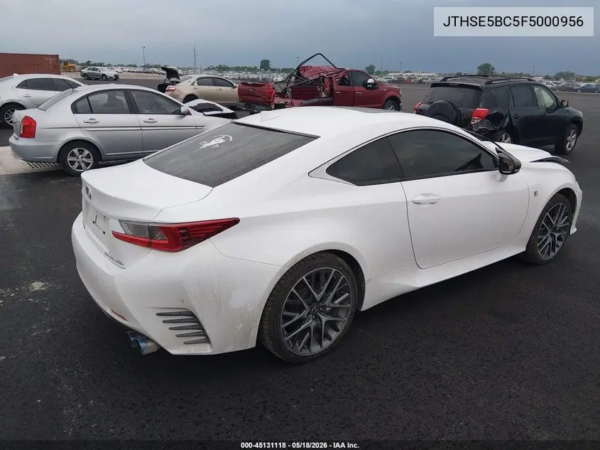2015 Lexus Rc 350 VIN: JTHSE5BC5F5000956 Lot: 45131118