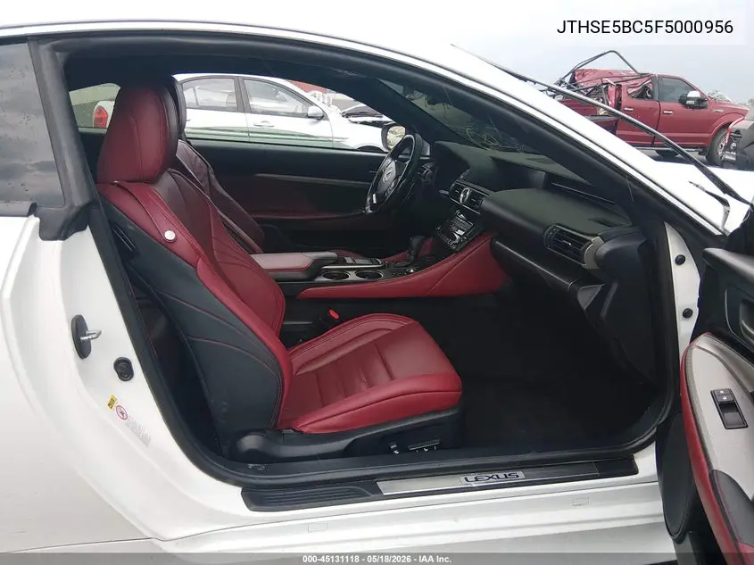 2015 Lexus Rc 350 VIN: JTHSE5BC5F5000956 Lot: 45131118
