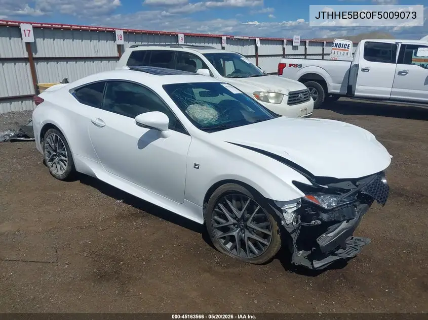 2015 Lexus Rc 350 VIN: JTHHE5BC0F5009073 Lot: 45163566