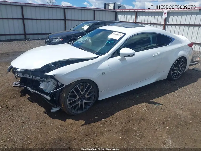 2015 Lexus Rc 350 VIN: JTHHE5BC0F5009073 Lot: 45163566