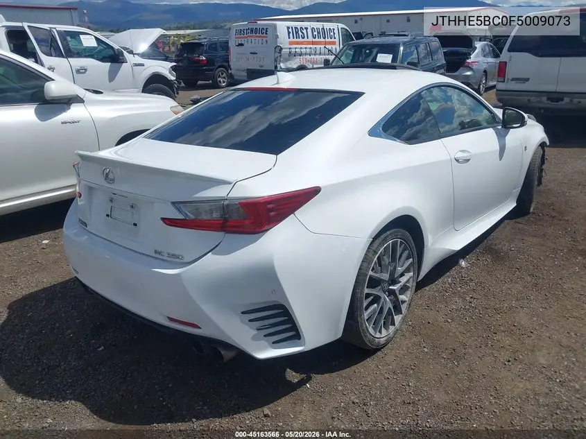 2015 Lexus Rc 350 VIN: JTHHE5BC0F5009073 Lot: 45163566