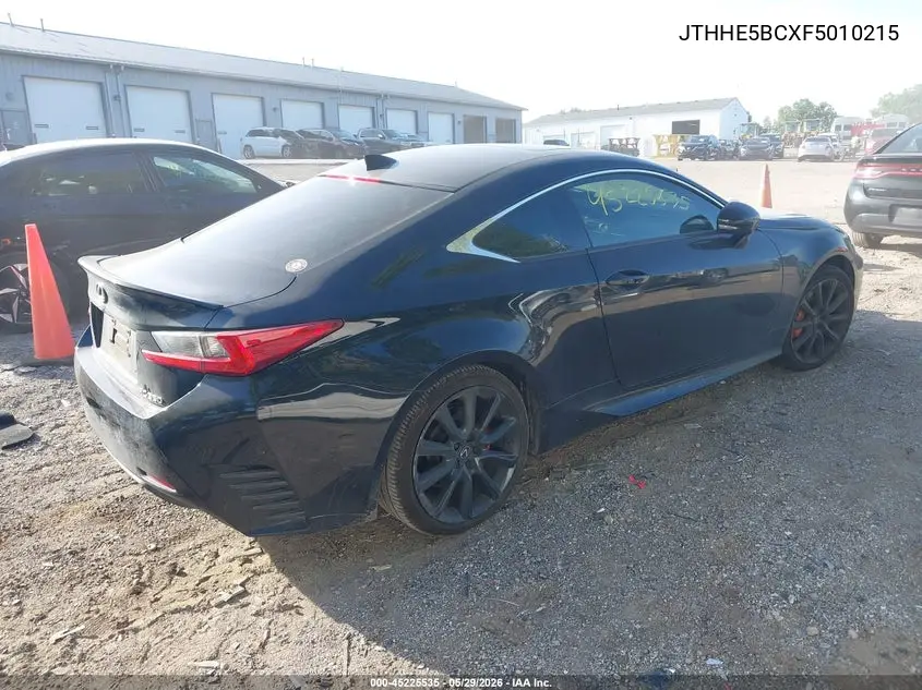 2015 Lexus Rc 350 VIN: JTHHE5BCXF5010215 Lot: 45225535