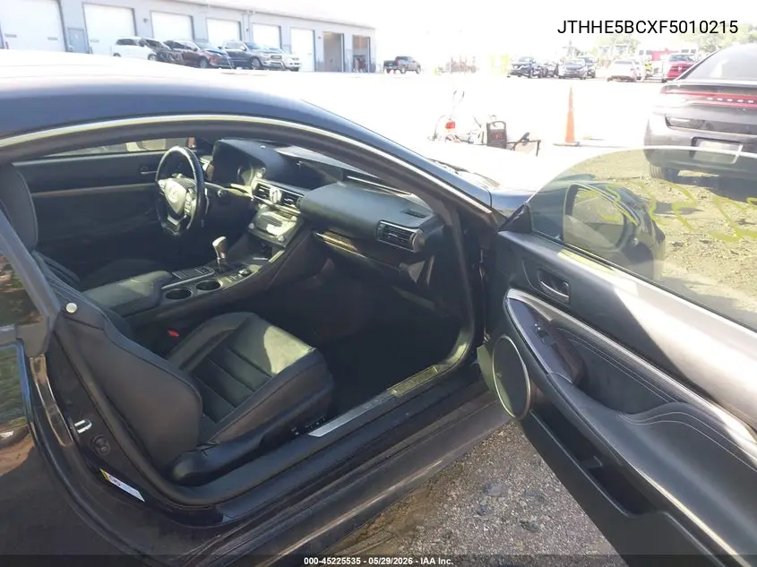 2015 Lexus Rc 350 VIN: JTHHE5BCXF5010215 Lot: 45225535