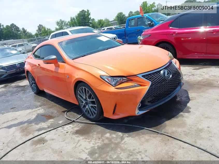 2015 Lexus Rc 350 VIN: JTHHE5BC3F5009004 Lot: 45296931