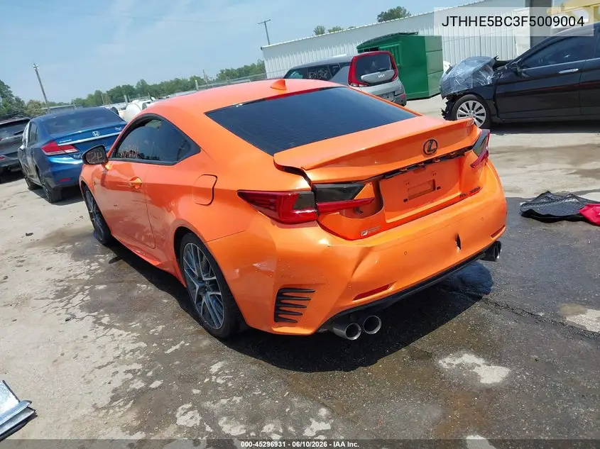 2015 Lexus Rc 350 VIN: JTHHE5BC3F5009004 Lot: 45296931