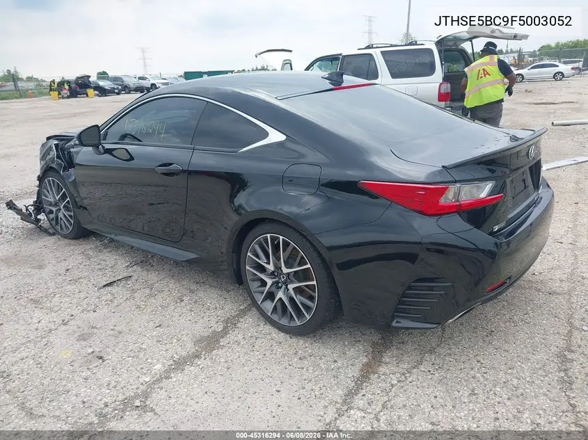 2015 Lexus Rc 350 VIN: JTHSE5BC9F5003052 Lot: 45316294