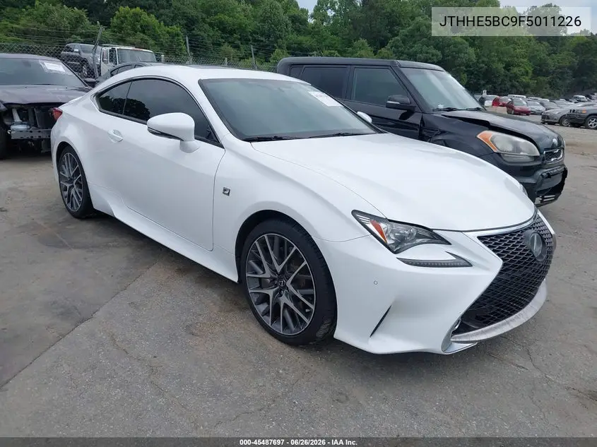 2015 Lexus Rc 350 VIN: JTHHE5BC9F5011226 Lot: 45487697