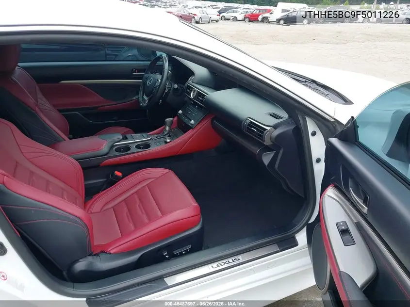 2015 Lexus Rc 350 VIN: JTHHE5BC9F5011226 Lot: 45487697