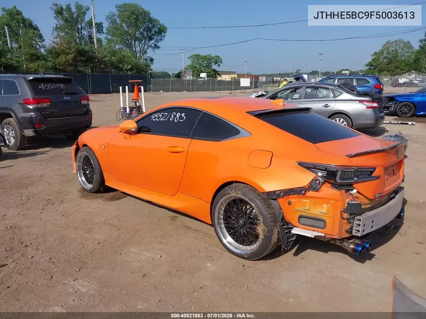 2015 Lexus Rc 350 VIN: JTHHE5BC9F5003613 Lot: 45521883