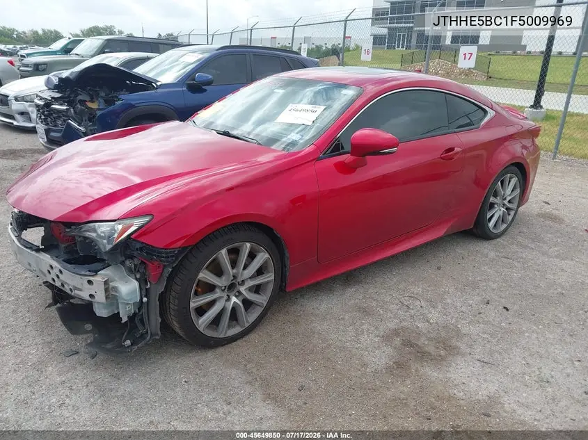2015 Lexus Rc 350 VIN: JTHHE5BC1F5009969 Lot: 45649850