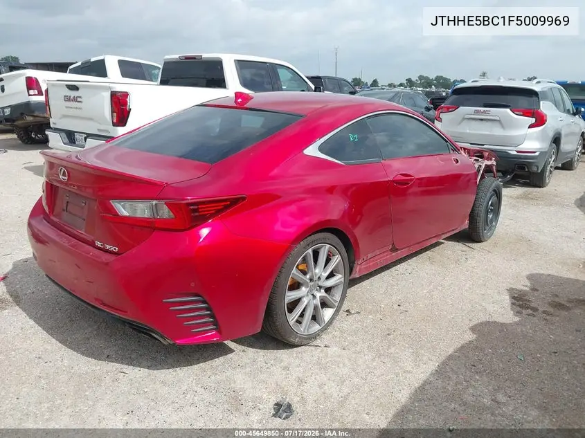 2015 Lexus Rc 350 VIN: JTHHE5BC1F5009969 Lot: 45649850
