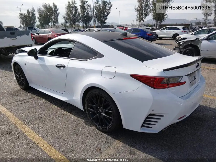 2015 Lexus Rc 350 VIN: JTHHE5BC4F5001395 Lot: 45672012