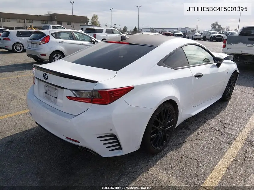 2015 Lexus Rc 350 VIN: JTHHE5BC4F5001395 Lot: 45672012