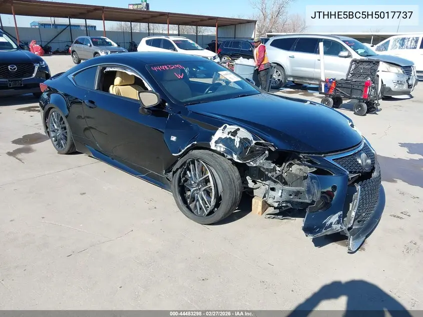 2017 Lexus Rc 350 VIN: JTHHE5BC5H5017737 Lot: 44483298