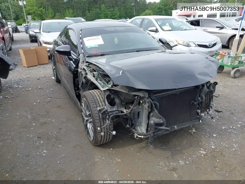 2017 Lexus Rc 200T VIN: JTHHA5BC9H5007353 Lot: 44994922