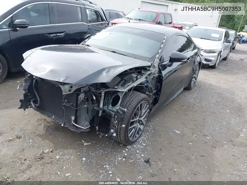 2017 Lexus Rc 200T VIN: JTHHA5BC9H5007353 Lot: 44994922