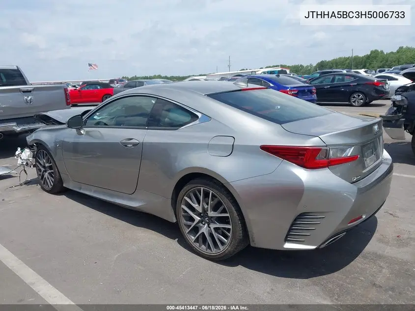 2017 Lexus Rc 200T VIN: JTHHA5BC3H5006733 Lot: 45413447