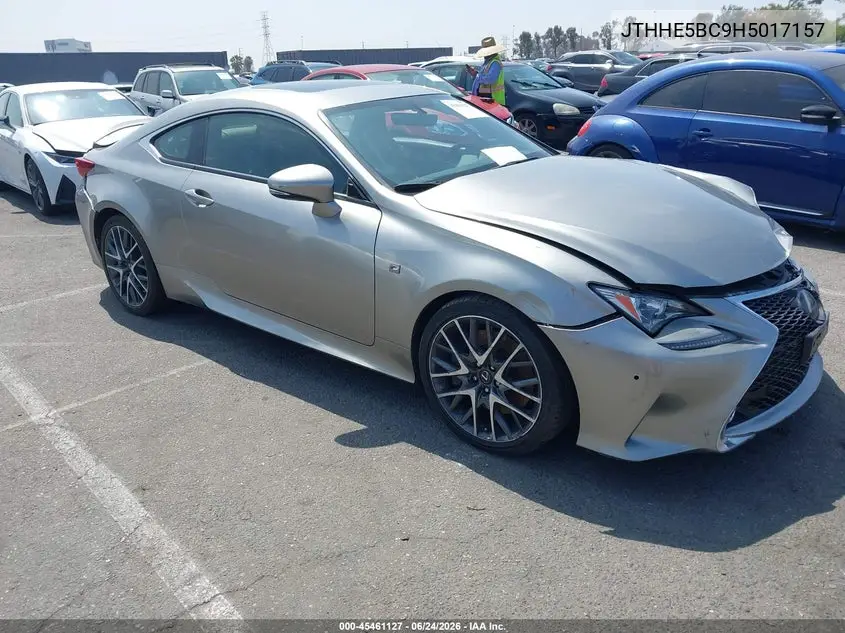 2017 Lexus Rc 350 VIN: JTHHE5BC9H5017157 Lot: 45461127
