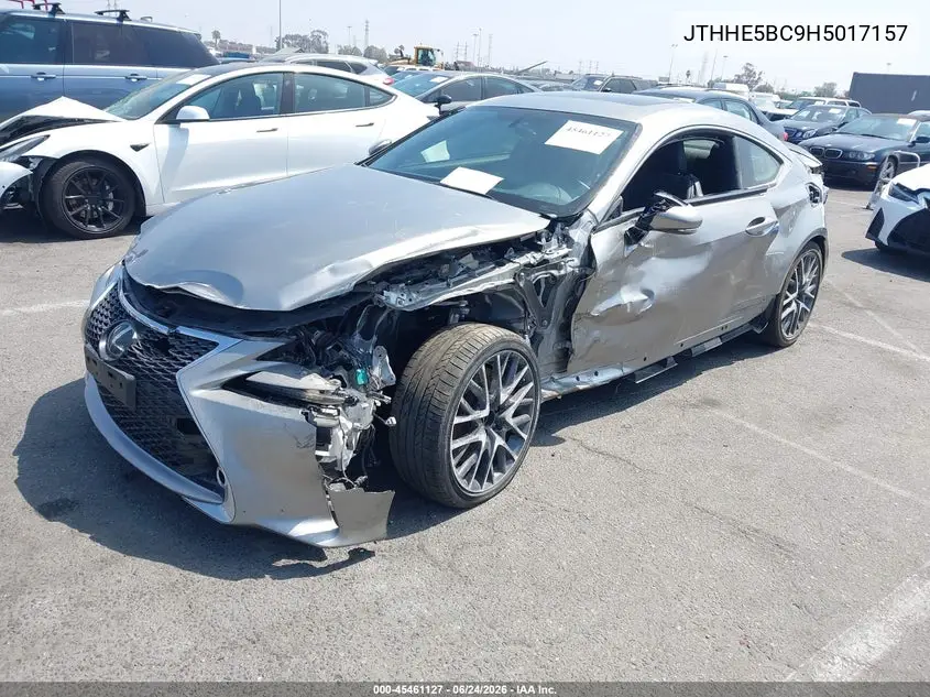 2017 Lexus Rc 350 VIN: JTHHE5BC9H5017157 Lot: 45461127