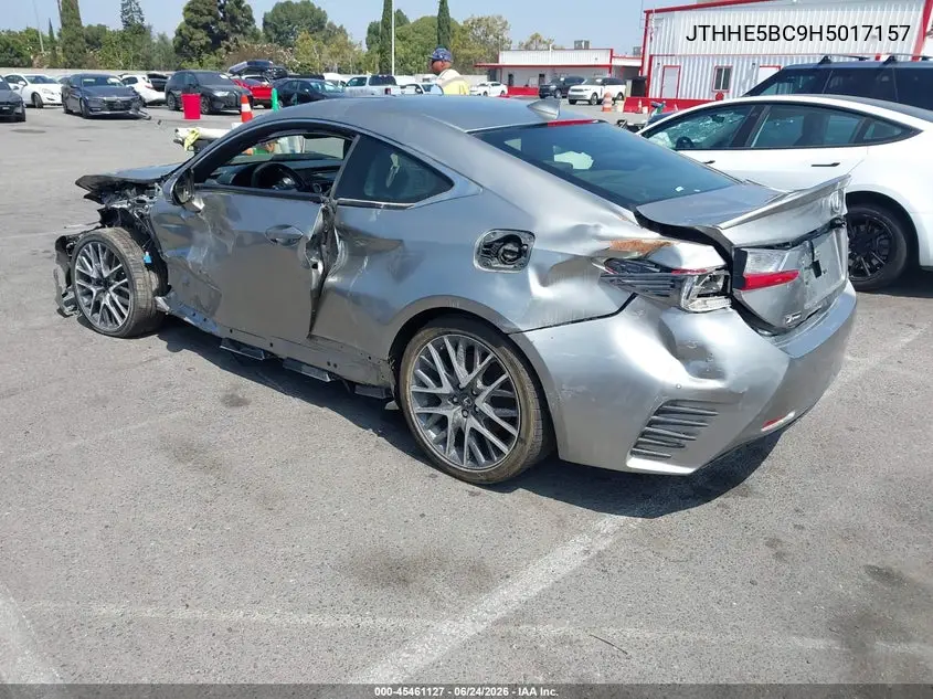 2017 Lexus Rc 350 VIN: JTHHE5BC9H5017157 Lot: 45461127