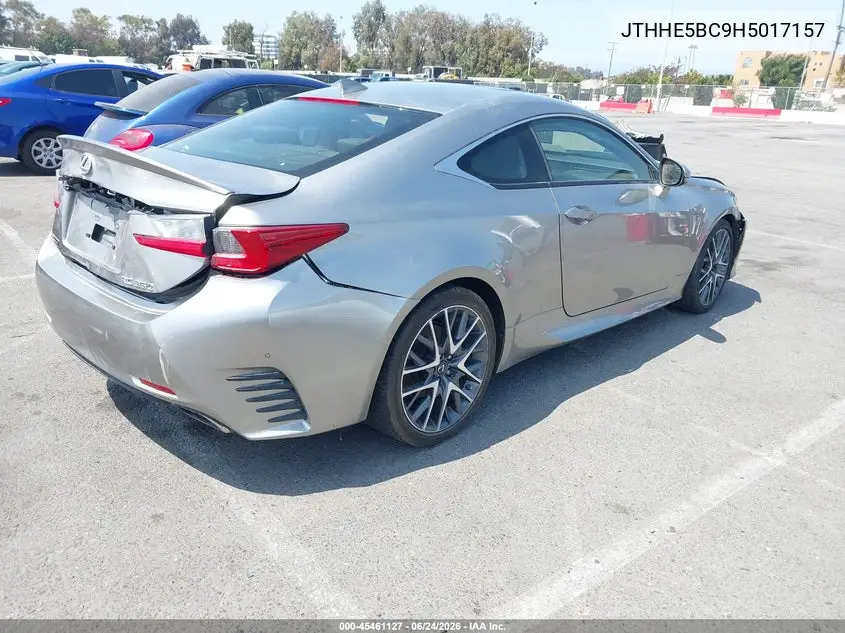 2017 Lexus Rc 350 VIN: JTHHE5BC9H5017157 Lot: 45461127