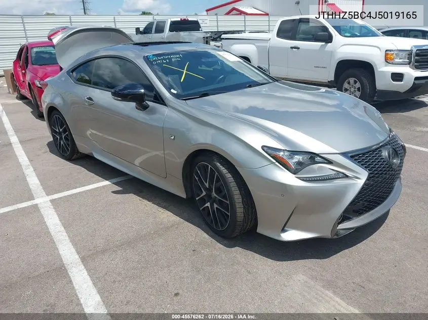2018 Lexus Rc 350 VIN: JTHHZ5BC4J5019165 Lot: 45576262