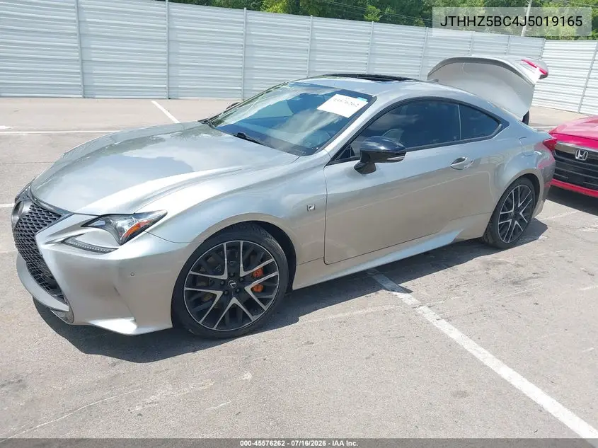 2018 Lexus Rc 350 VIN: JTHHZ5BC4J5019165 Lot: 45576262
