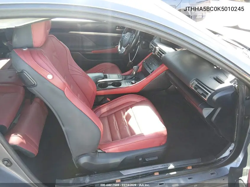 2019 Lexus Rc 300 F Sport VIN: JTHHA5BC0K5010245 Lot: 44617509