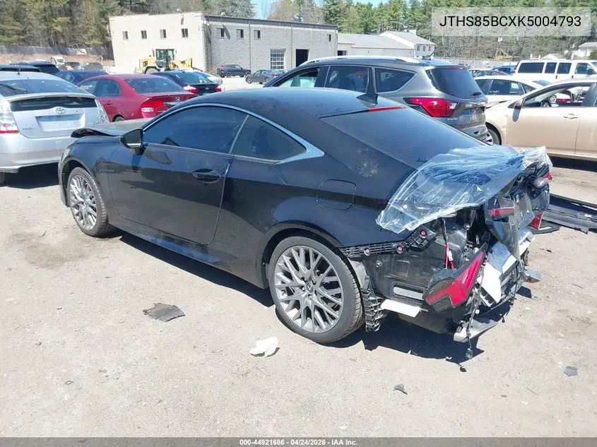 2019 Lexus Rc 300 VIN: JTHS85BCXK5004793 Lot: 44921686