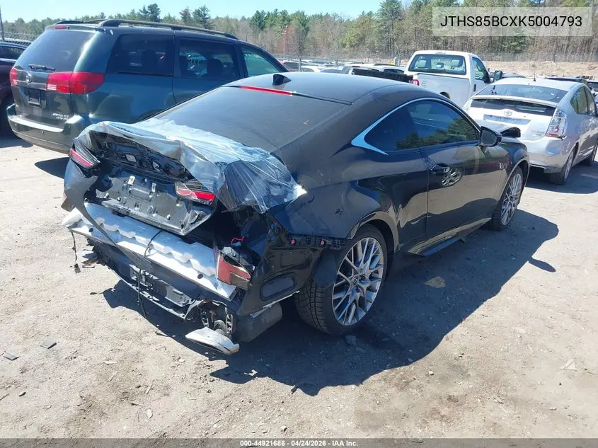 2019 Lexus Rc 300 VIN: JTHS85BCXK5004793 Lot: 44921686