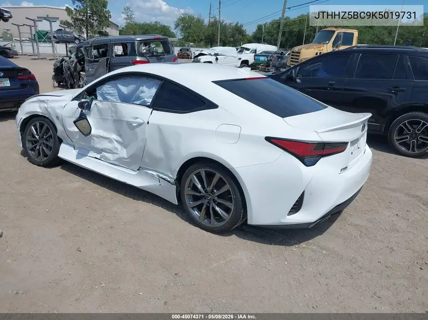 2019 Lexus Rc 350 F Sport VIN: JTHHZ5BC9K5019731 Lot: 45074371
